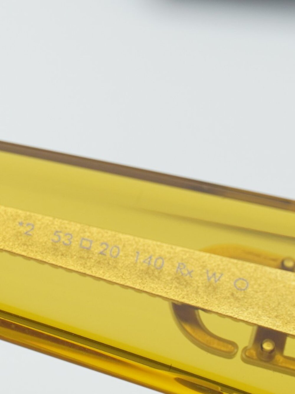 Dior DIORGLOW S1I 66D2 Square Sunglasses - Yellow/Brown - Picture 4 of 11